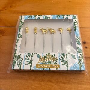 Brand New In Box Lilly Pulitzer Appetizer Picks